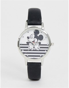 Черно белые часы с Микки Маусом Disney