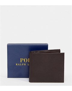 Классический кожаный бумажник коричневого цвета эксклюзивно на ASOS Polo ralph lauren