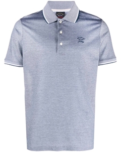 Рубашка поло с вышитым логотипом, синий Paul & shark