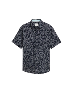 Рубашка на пуговицах классического кроя, Dark blue Tom tailor