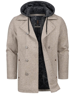 Демисезонное пальто Cliff, Beige Indicode jeans