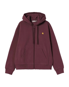 Американское худи на молнии, красный Carhartt wip