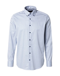 Рубашка на пуговицах классического кроя, Light blue/Dark blue Bugatti