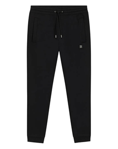 Спортивные брюки с эластичным поясом на завязках и нашивкой с логотипом, черный Hugo