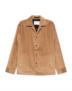 Вельветовая рубашка-куртка, коричневый Paolo pecora