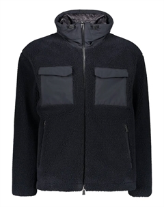 Пуховик из флиса, черный Herno