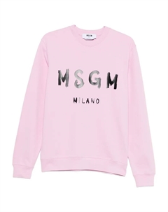 Свитшот с круглым вырезом, розовый Msgm