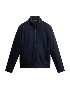 Шерстяной бомбер, синий Woolrich