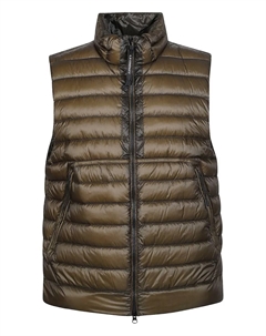 Стеганый жилет на молнии, зеленый C.p. company