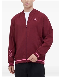 Бомбер на молнии, красный Adidas