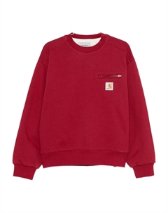 Свитшот с нашивкой логотипа Detroit, красный Carhartt wip