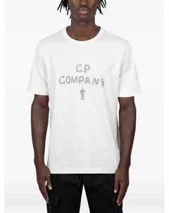 Футболка с логотипом, белый C.p. company