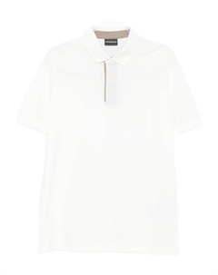 Хлопковое поло, белый Emporio armani