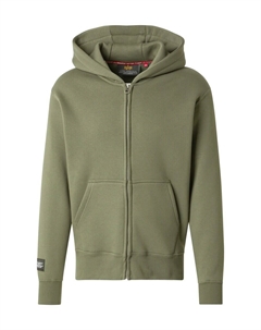 Худи с капюшоном на молнии, Green Alpha industries