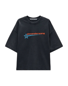 Футболка с графичным принтом, черный Alexander wang