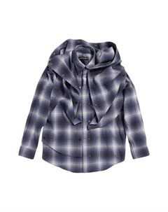 Толстовка Snap Off Panel Hood Overshirt, Blue Y / project