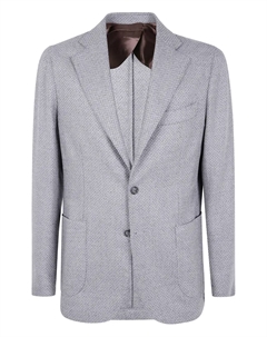 Однобортный пиджак с одним карманом Bactive, серый Barba