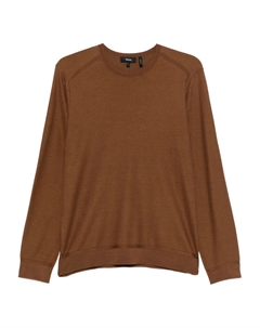 Свитер с круглым вырезом, коричневый Theory