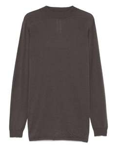 Кашемировый свитер с круглым вырезом, серый Rick owens