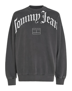 Свитшот с логотипом Tommy Jeans, серый Tommy hilfiger