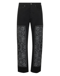 Джинсы со вставками, черный Amiri