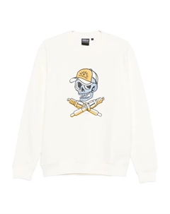 Свитшот с графическим принтом, белый Barbour international