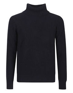 Вязаный водолазка в рубчик, синий Ballantyne