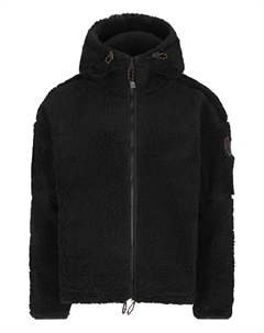 Флисовая куртка с нашивкой-логотипом, черный Napapijri