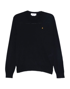 Свитер с круглым вырезом, синий Alexander mcqueen