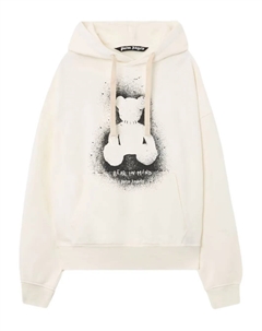 Худи с медведем и эффектом спрея, нейтральный Palm angels