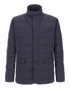 Стеганая куртка на пуговицах, синий Herno