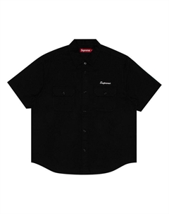 Рубашка Rhinestone Pin Up Short-Sleeve Work Shirt, Black Supreme