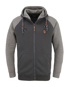 Худи с капюшоном на молнии Terence, Grey/Anthracite Indicode jeans