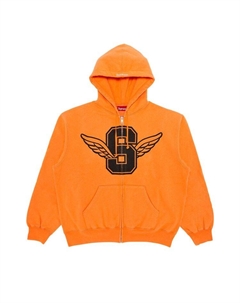 Толстовка Wings Zip Up Hooded Sweatshirt, Light Orange Supreme
