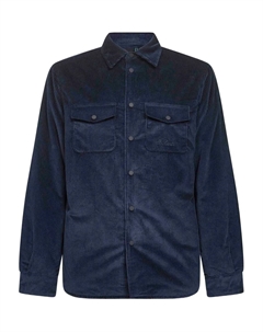 Куртка из вельвета на кнопках, синий Mc2 saint barth