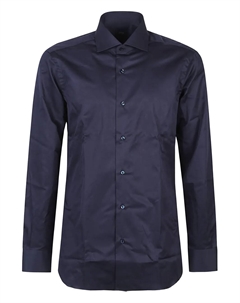 Хлопковая рубашка с длинными рукавами, синий Barba