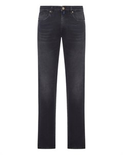 Джинсы из хлопка, черный Incotex