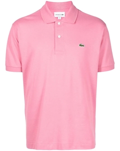 Рубашка поло с нашивкой-логотипом, розовый Lacoste