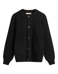 Круглый кардиган из толстой шерсти, черный Frizmworks