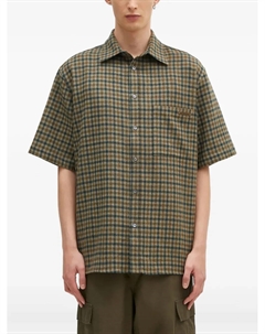 Клетчатая рубашка с короткими рукавами, зеленый Darkpark