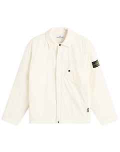 Рубашка на молнии из матовой ткани рипстоп-кордура, Ivory Stone island