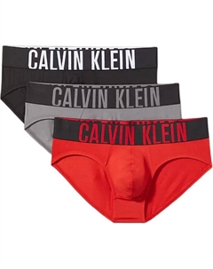 Трусы мужские 3 шт, 3 шт (Черный+Серый+Красный) Calvin klein