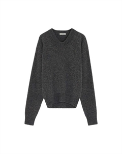 Свитер Boxy V Neck Sweater, Grape Melange Lemaire