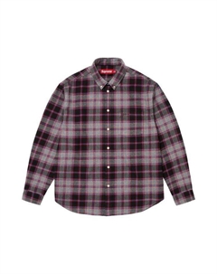 Рубашка Plaid Flannel Shirt, Grey Supreme