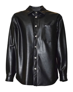 Рубашка с карманами и пуговицами, черный Msgm