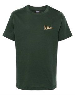 Футболка с логотипом, зеленый A.p.c.