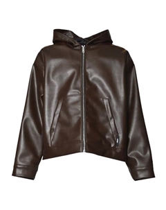 Куртка на молнии с капюшоном, коричневый Msgm