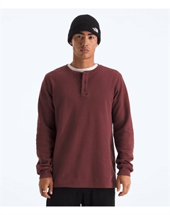Мужская вафельная кофта-хенли с длинным рукавом, Sumac The north face