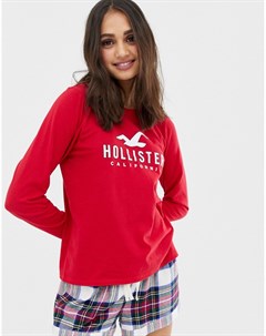 Пижамный топ с логотипом Hollister