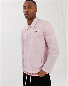 Розовая легкая спортивная куртка с логотипом Lyle & scott